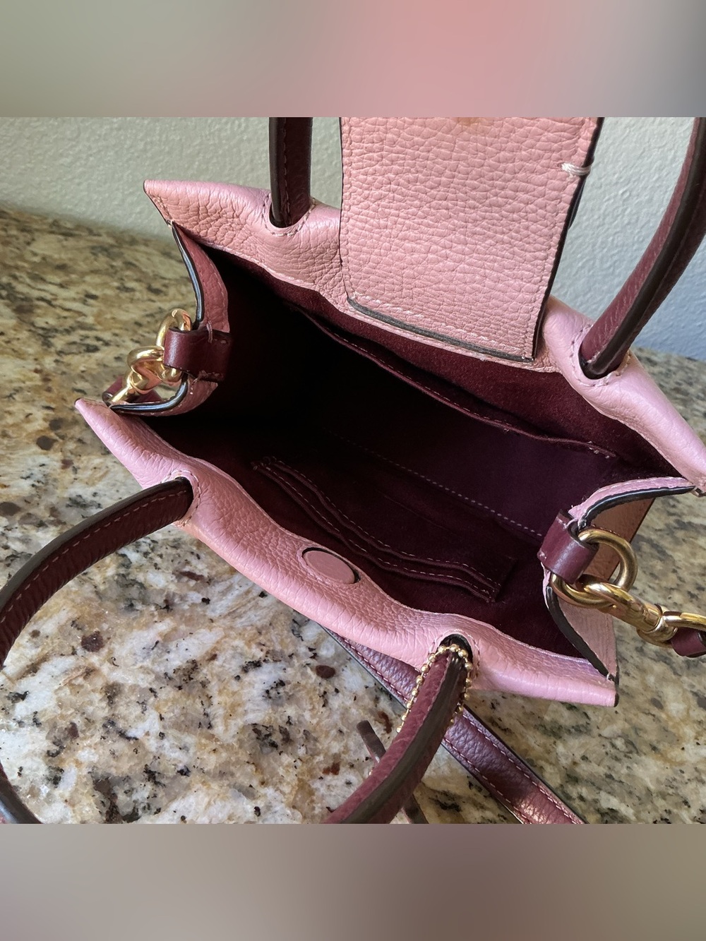 Coach Pink Mini Cally Crossbody Bag - Picture 4 of 8